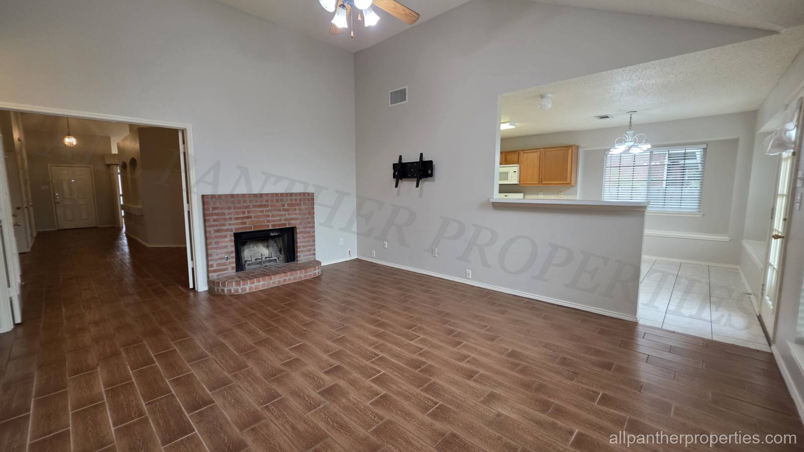 Living room of a rental home managed by All Panther Properties