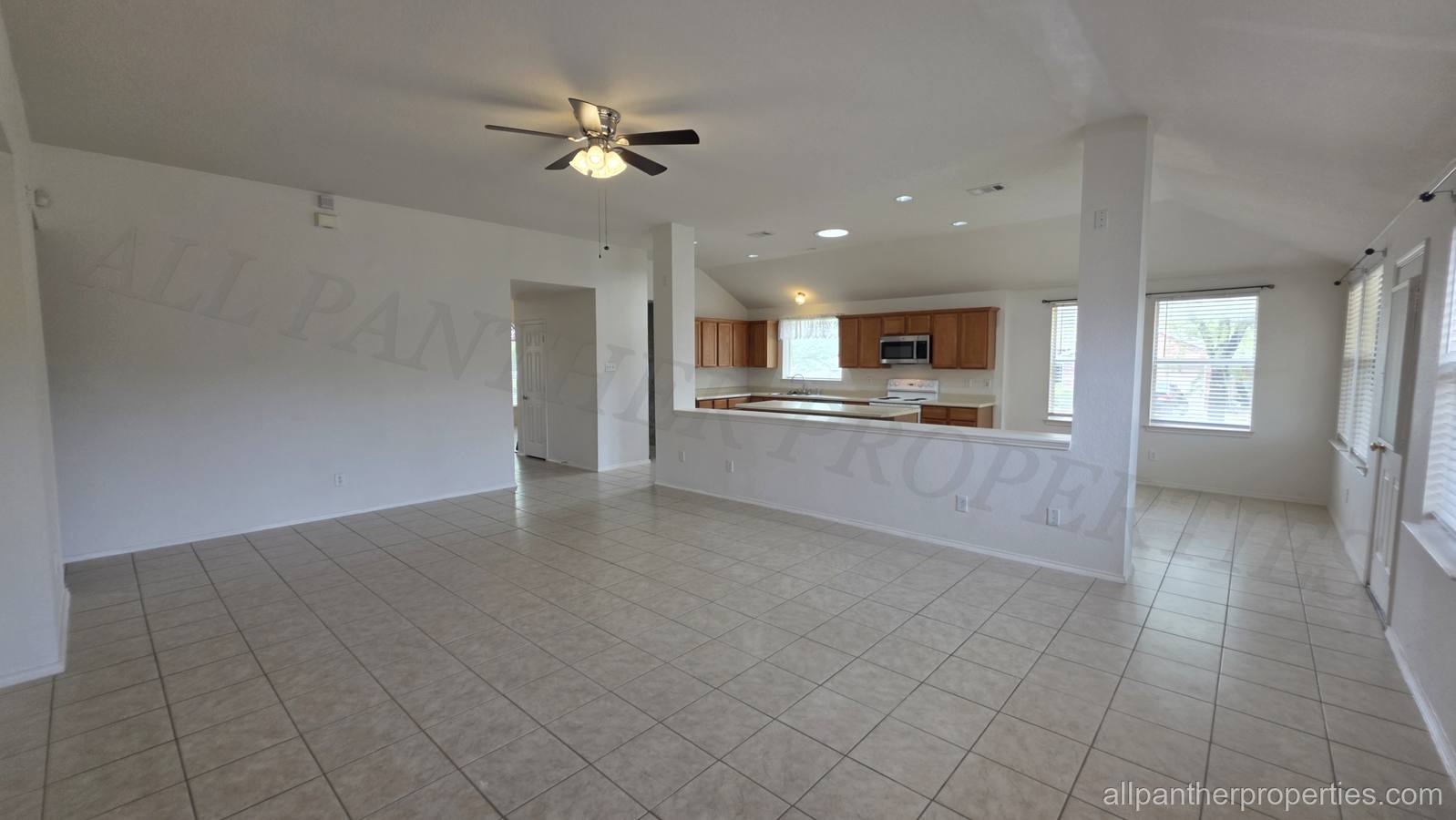 Living room of a rental home in the All Panther managed portfolio