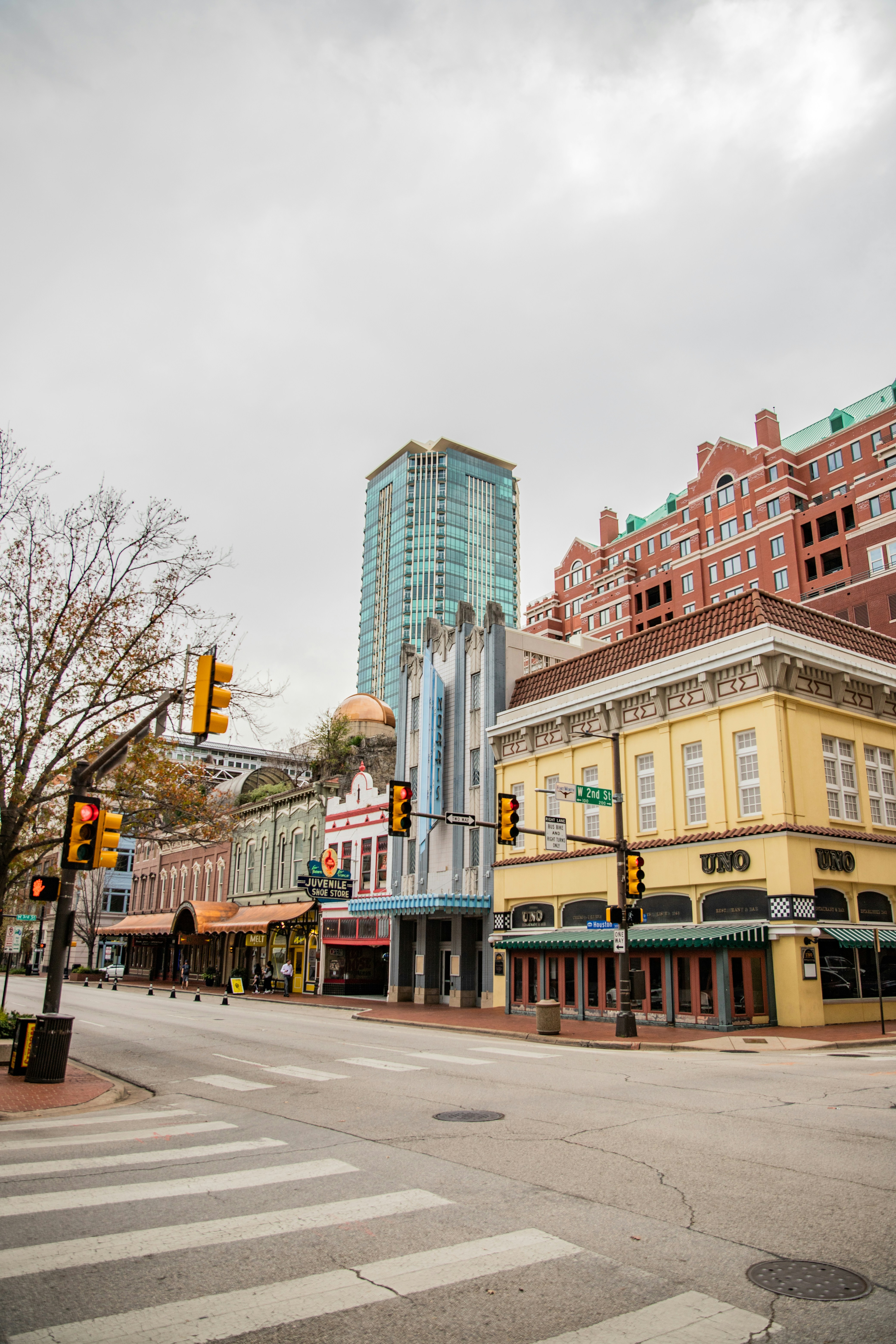 Texas residential neighborhood street