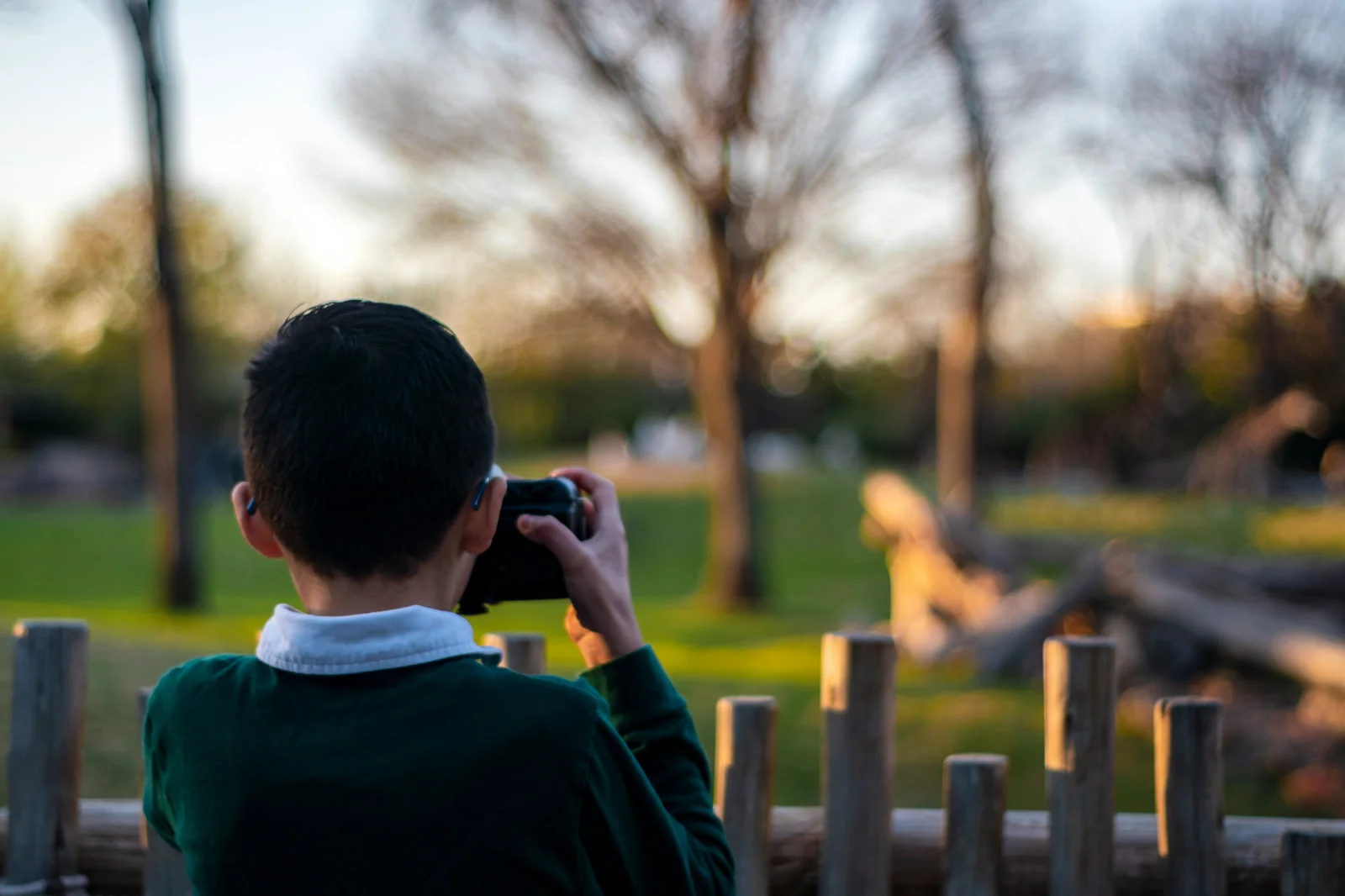 Child at a park at golden hour in suburban DFW — Grapevine rental market